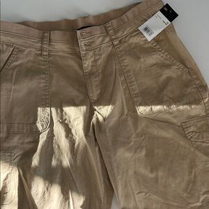 Lee Relaxed Fit Mid Rise Pants - Beige